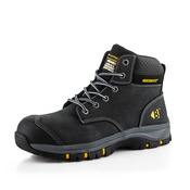 WIZL1BLK Black Safety Water Resistant Lace Boot with Anti-Scuff Toe Protection