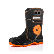 BVIZ5 S7 Orange/Black 360° High Visibility Metal Free Waterproof Safety Rigger Boot with Built-In Ankle Impact Protection