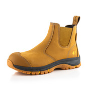 WIZD2HNY Honey Safety Water Resistant Dealer Boot with Anti-Scuff Toe Protection